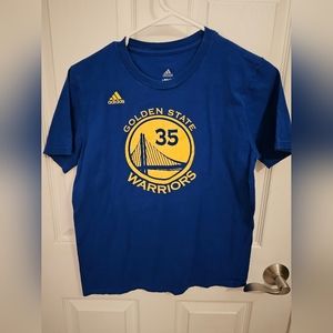 Adidas Golden State Warriors Kevin Durant T-Shirt, Youth L, Used, Good Condition